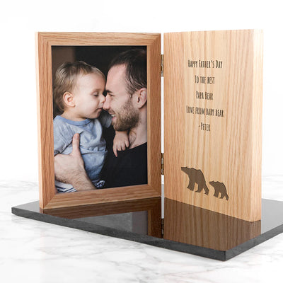 Personalised Father's Day Bear Book Photo Frame Really Cool Gifts