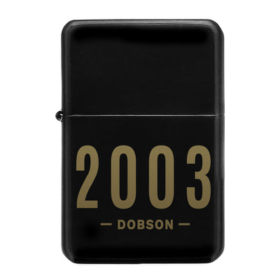 Personalised Date & Name Black Lighter Really Cool Gifts