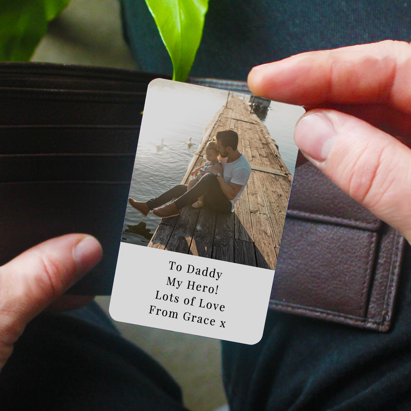Personalised Photo Upload Wallet Card by Really Cool Gifts