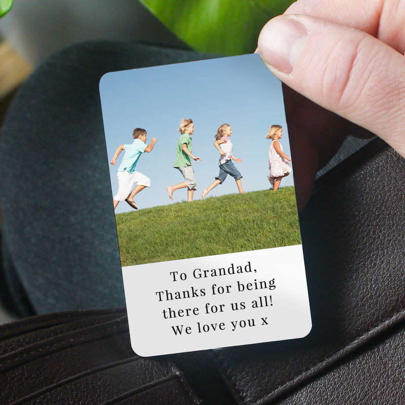 Personalised Photo Upload Wallet Card by Really Cool Gifts