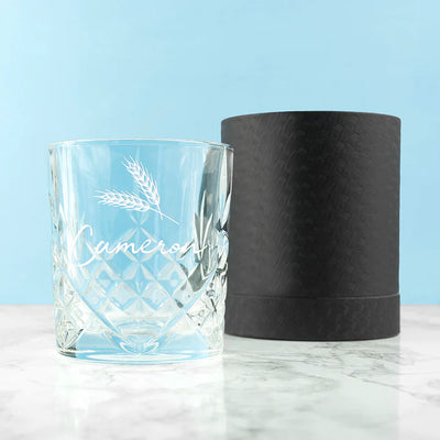 Personalised Crystal Icon Whisky Tumbler