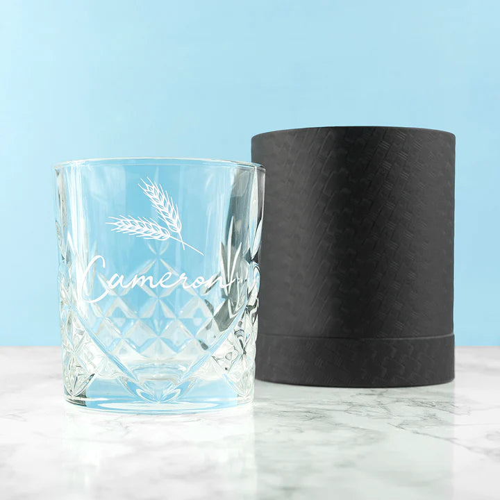 Personalised Crystal Icon Whisky Tumbler