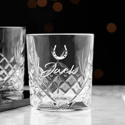 Personalised Crystal Icon Whisky Tumbler