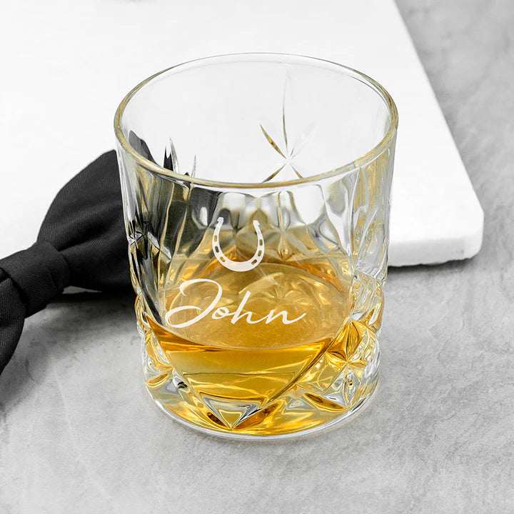 Personalised Crystal Icon Whisky Tumbler