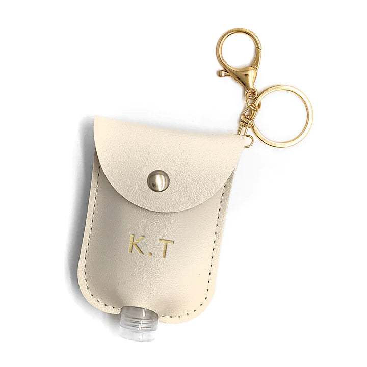 Personalised Hand Sanitiser Holder Keyring