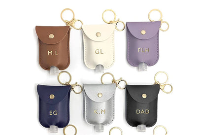 Personalised Hand Sanitiser Holder Keyring