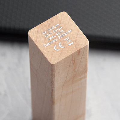 Personalised Maple Wood Powerbank