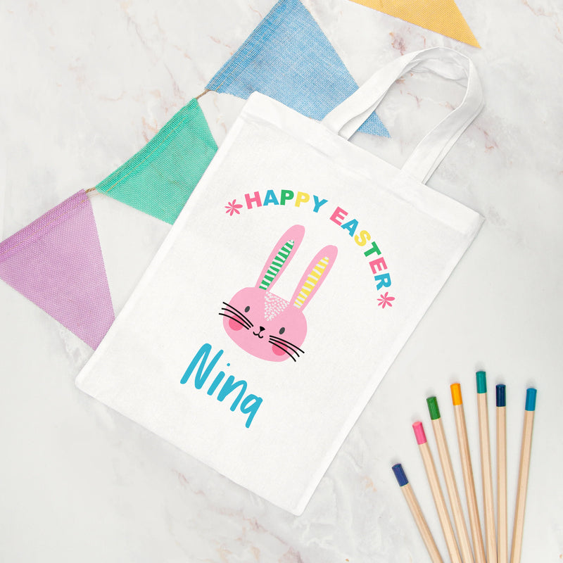 Personalised Rabbit Easter Egg Hunt Bag