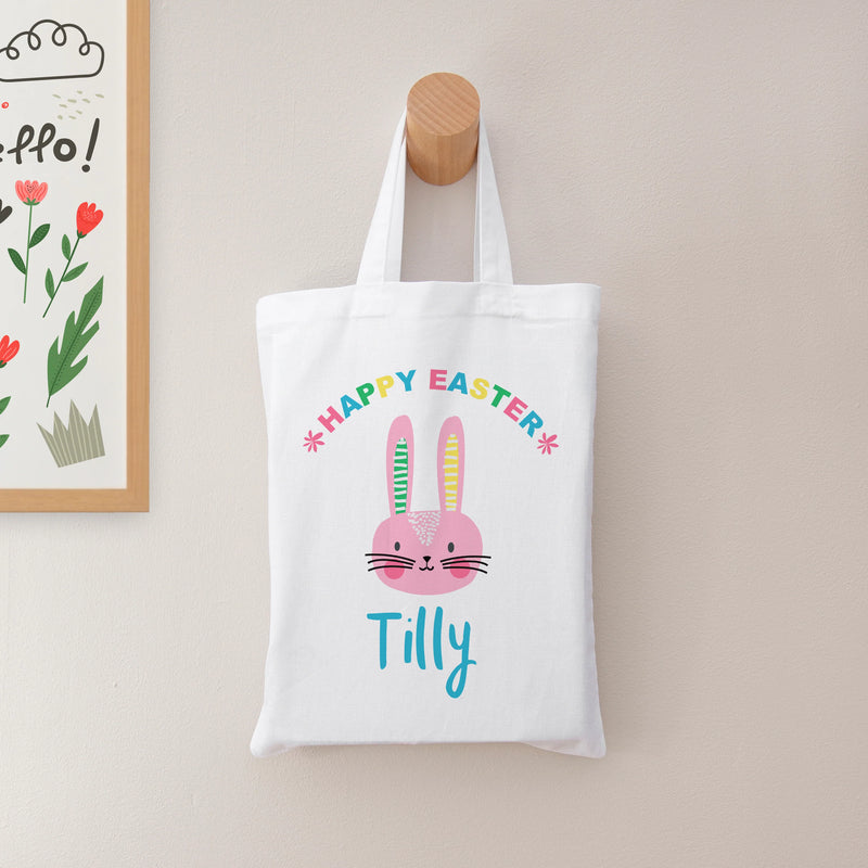Personalised Rabbit Easter Egg Hunt Bag
