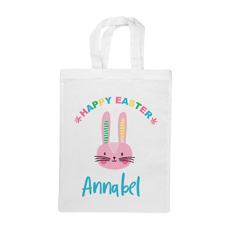 Personalised Rabbit Easter Egg Hunt Bag