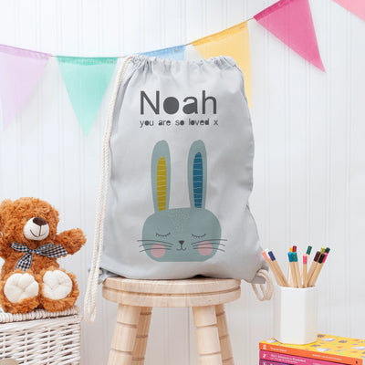Personalised Kid's Rabbit PE Kit Bag