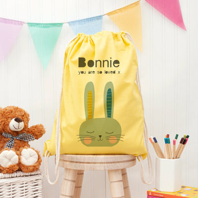 Personalised Kid's Rabbit PE Kit Bag