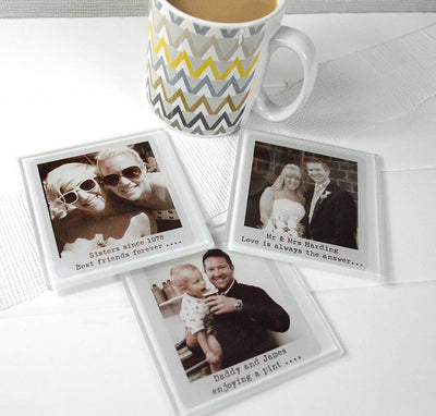 Personalised Glass Photo Coaster by Really Cool Gifts