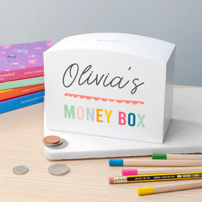 Personalised Colourful Money Box