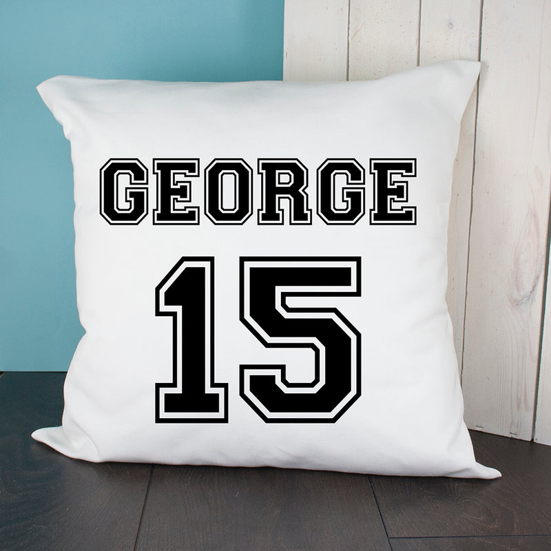 PERSONALISED FOOTBALL KIT CUSHION COVER