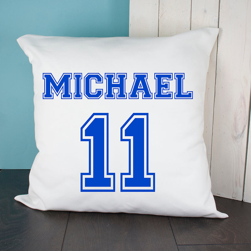 PERSONALISED FOOTBALL KIT CUSHION COVER