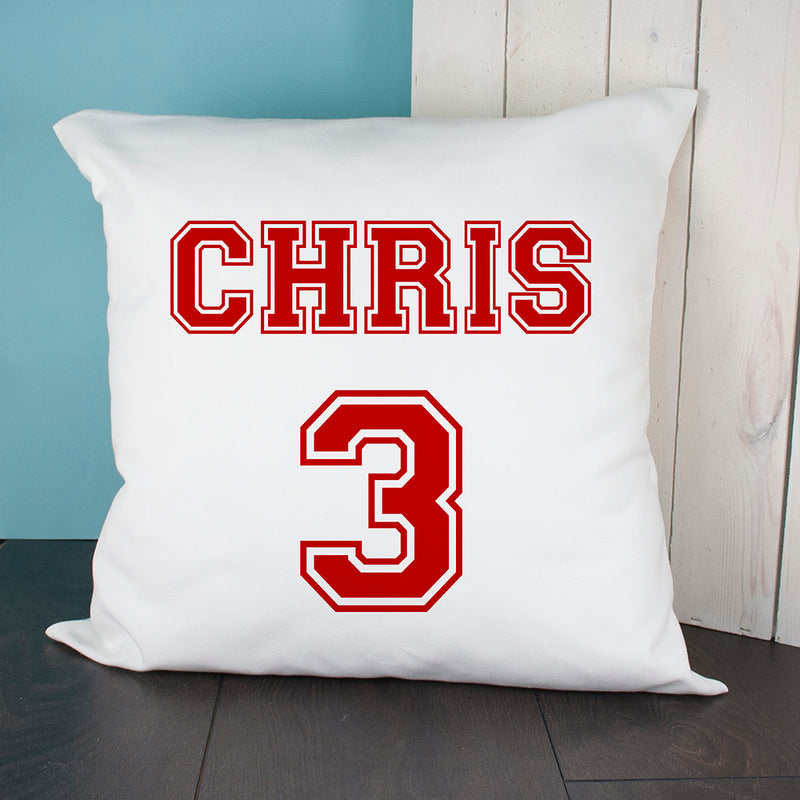 PERSONALISED FOOTBALL KIT CUSHION COVER