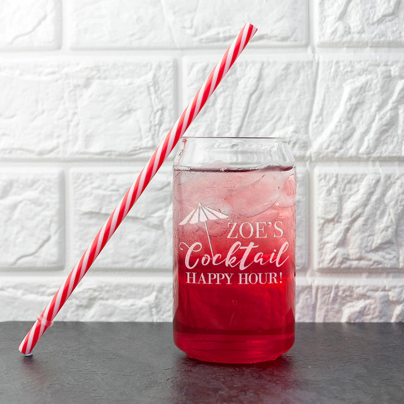 PERSONALISED HAPPY HOUR CAN GLASS Really Cool Gifts