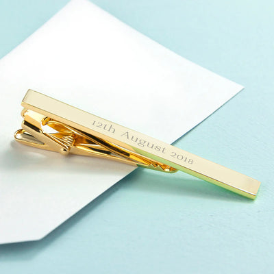 Personalised Gold Plated Tie Clip Really Cool Gifts