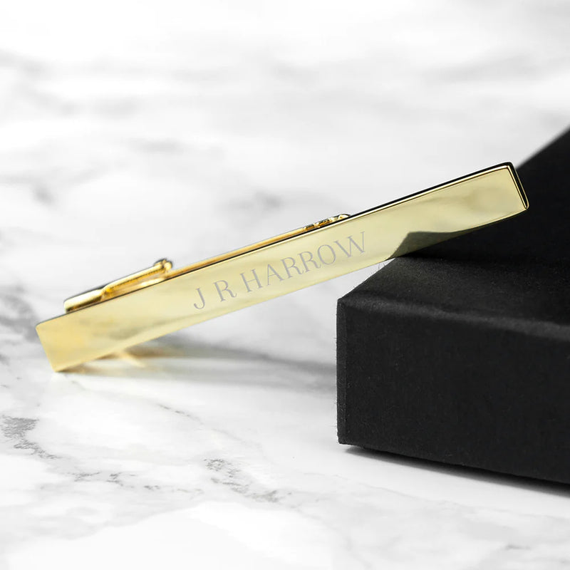 Personalised Gold Plated Tie Clip Really Cool Gifts