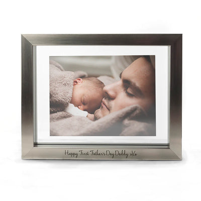 Personalised Metallic Grey Photo Frame