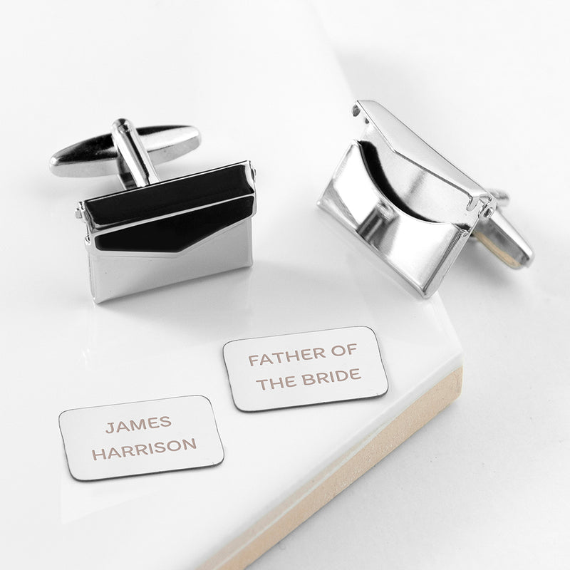 Personalised Secret Message Envelope Cufflinks - Really Cool Gifts