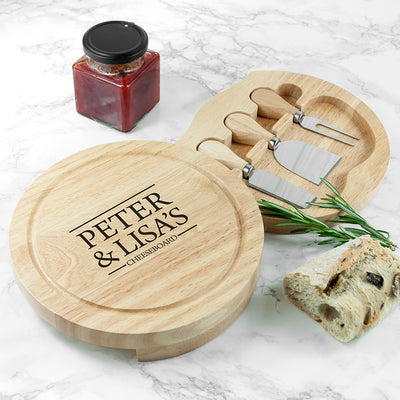 Personalised Couple Cheese Board by Really Cool Gifts