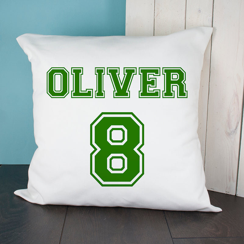 PERSONALISED FOOTBALL KIT CUSHION COVER