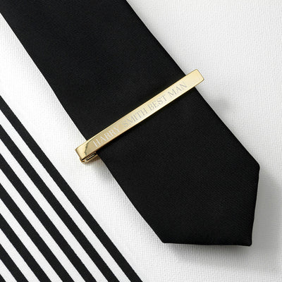 Personalised Gold Plated Tie Clip Really Cool Gifts
