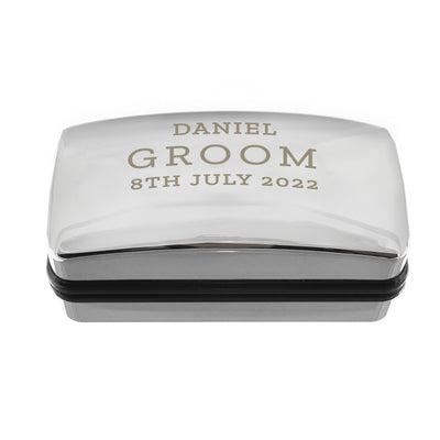 Really Cool Gifts - Personalised Wedding Cufflink Box