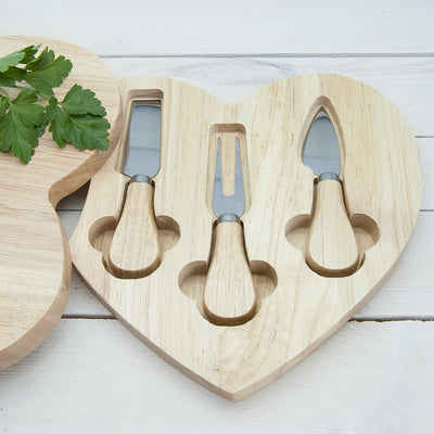 Classic Couples' Romantic Heart Cheese Board Really Cool Gifts
