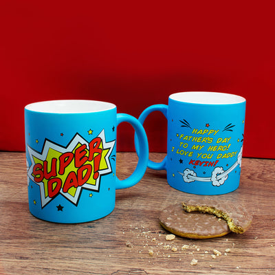Super Dad! Matte Coloured Mug by Really Cool Gifts