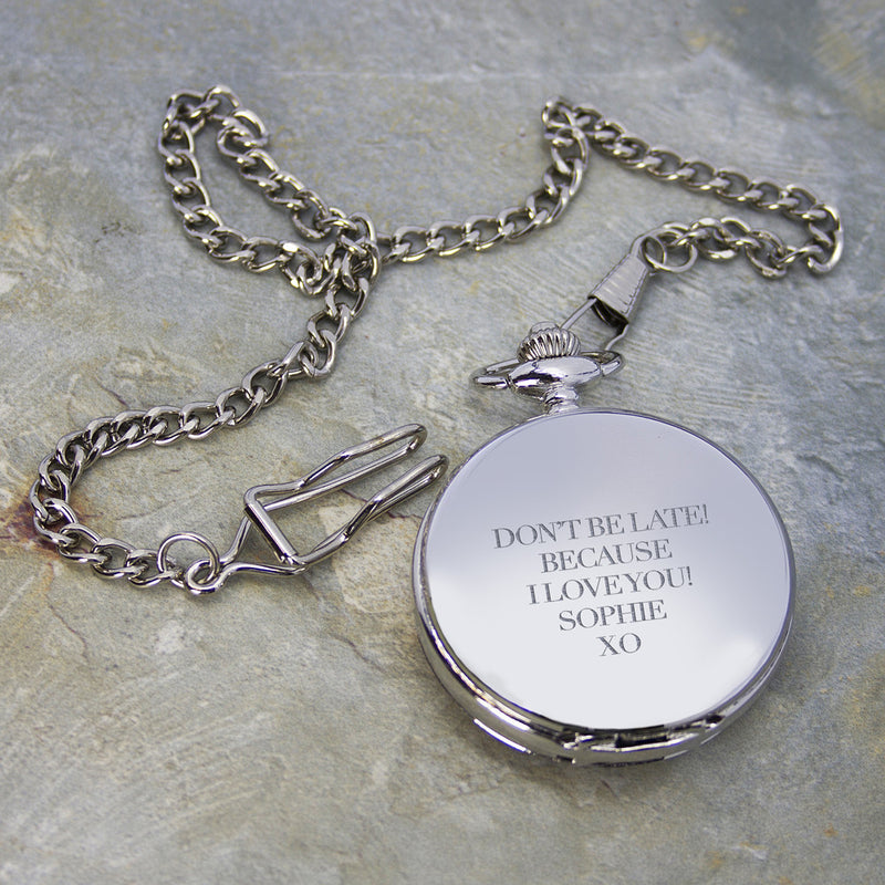 Personalised Heritage Dual-Side Pocket Watch by Really Cool Gifts Really Cool Gifts
