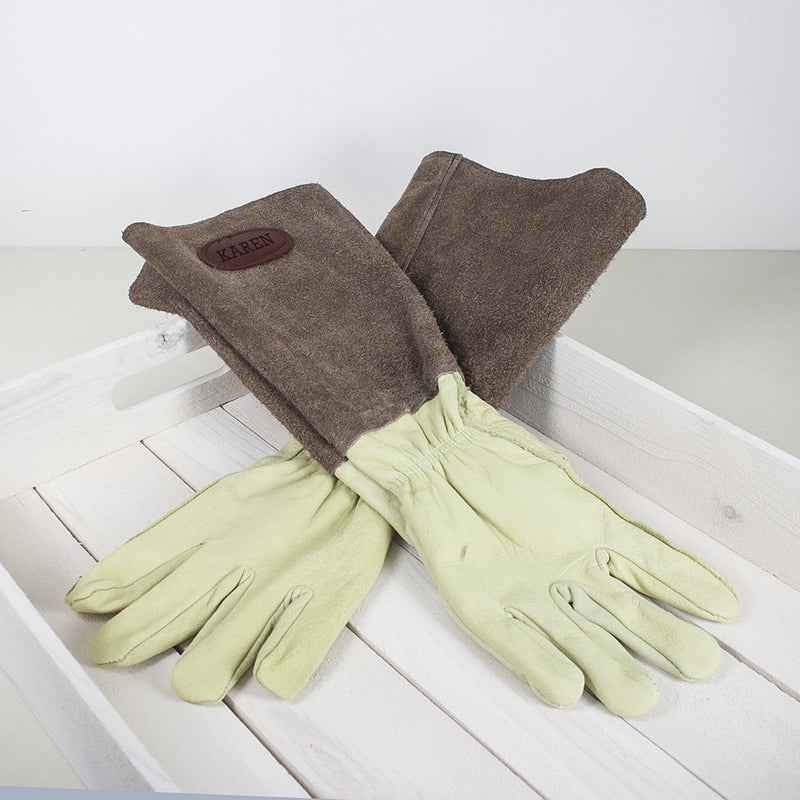 Brown Leather Gardening Gloves Really Cool Gifts