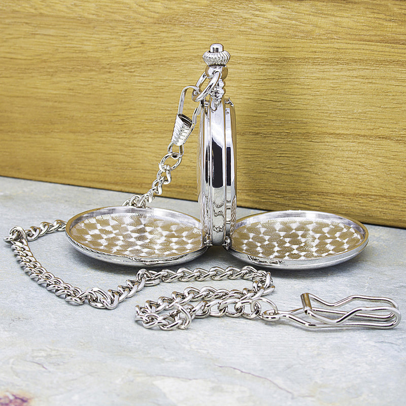Personalised Heritage Dual-Side Pocket Watch by Really Cool Gifts Really Cool Gifts