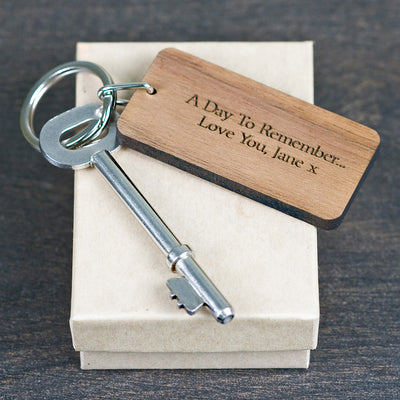 Custom Special Date Keyring - Rectangle Frame by Really Cool Gifts Really Cool Gifts