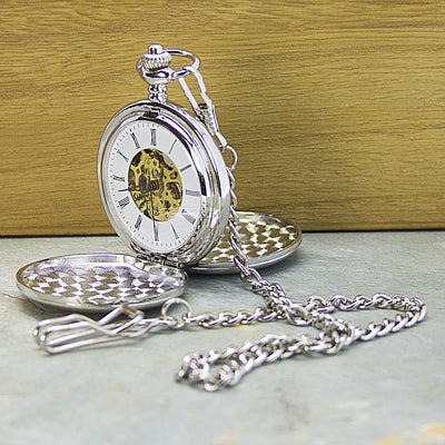 Personalised Heritage Dual-Side Pocket Watch by Really Cool Gifts Really Cool Gifts