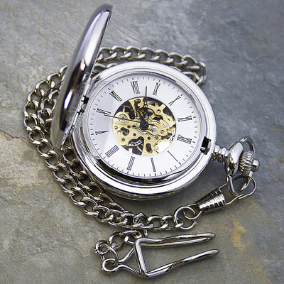 Personalised Heritage Dual-Side Pocket Watch by Really Cool Gifts Really Cool Gifts