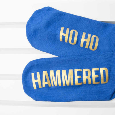Personalised Cobalt Blue And Canary Yellow Christmas Day Socks by Really Cool Gifts Really Cool Gifts