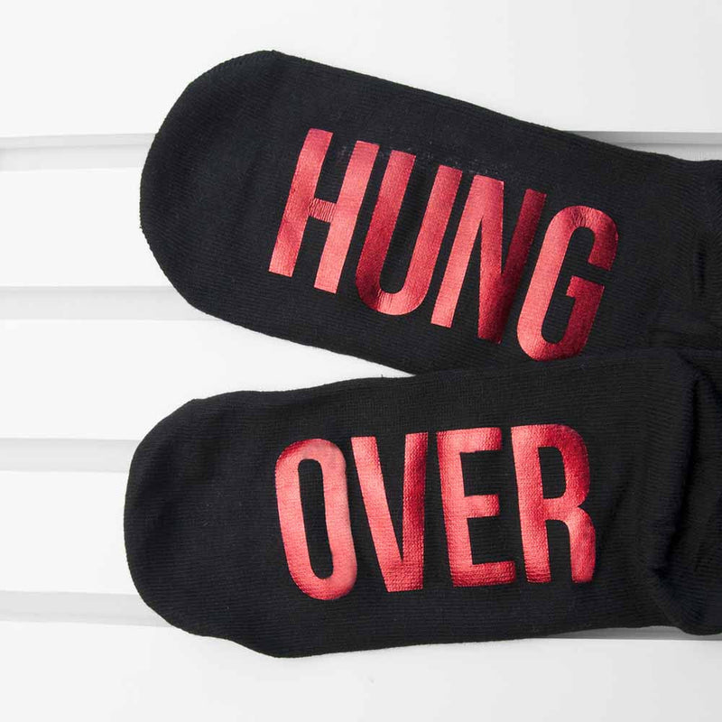 Personalised Jet Black And Crimson Socks by Really Cool Gifts Really Cool Gifts