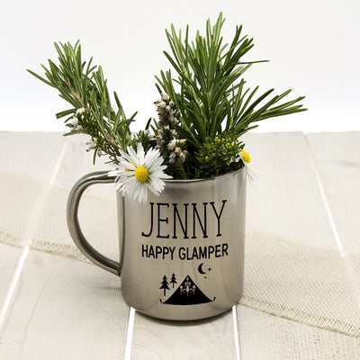 Happy Glamper Outdoor Mug by Really Cool Gifts Really Cool Gifts