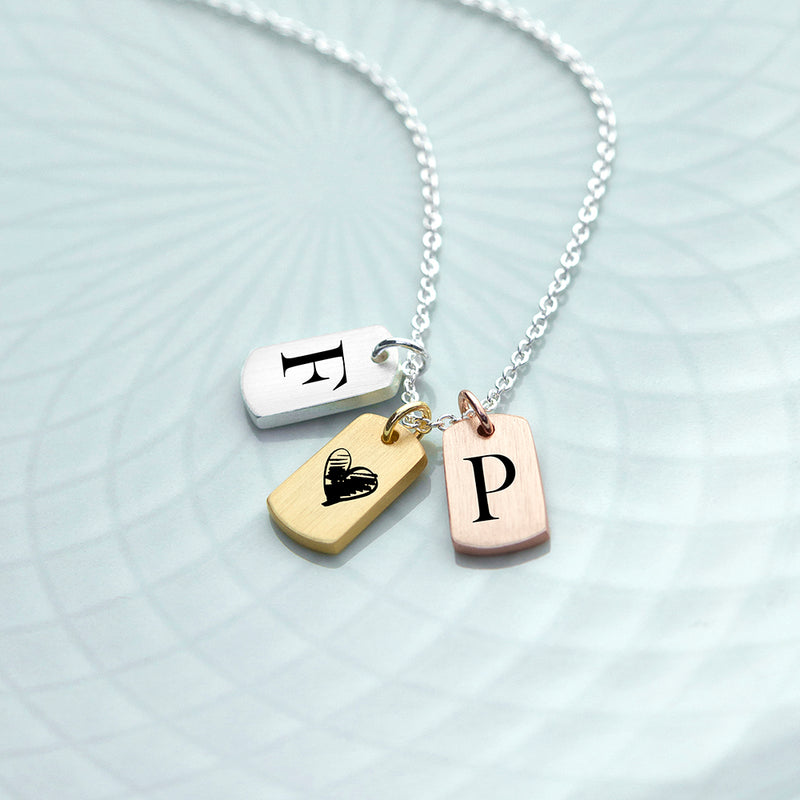 Personalised Me And You Mini Tag Necklace by Really Cool Gifts Really Cool Gifts