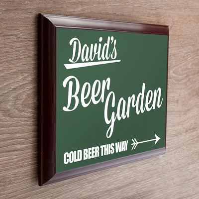 Personalised Beer This Way! Garden Plaque by Really Cool Gifts Really Cool Gifts