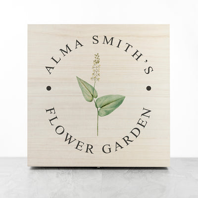 Personalised Flower Garden Accessories Box by Really Cool Gifts Really Cool Gifts