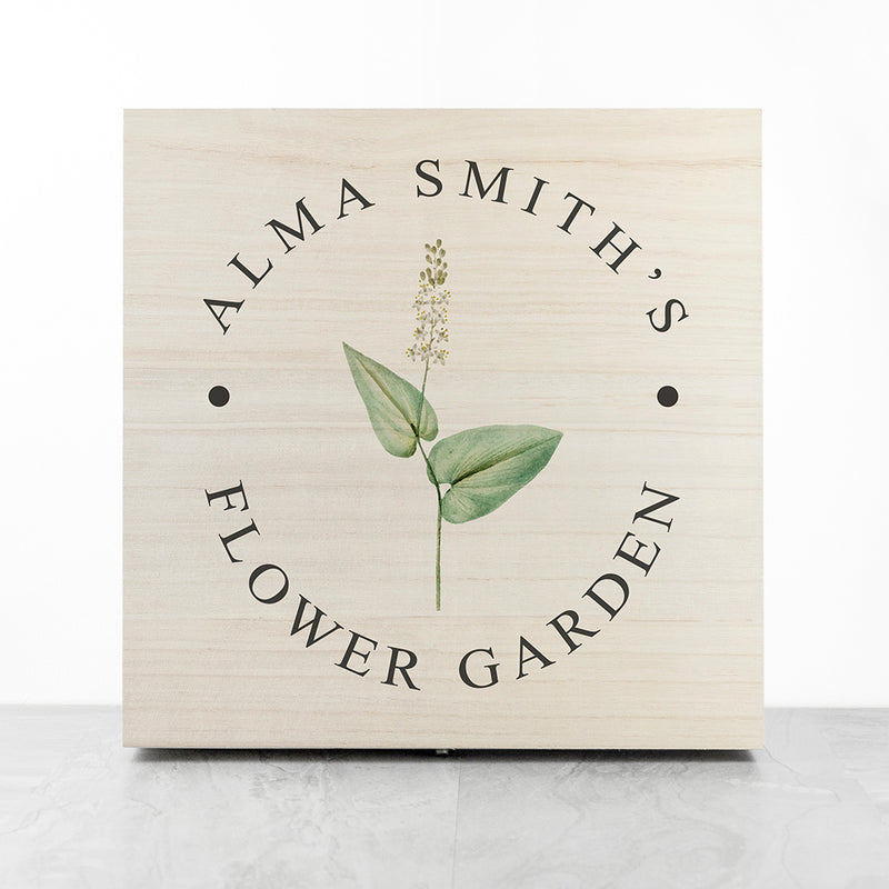 Personalised Flower Garden Accessories Box by Really Cool Gifts Really Cool Gifts