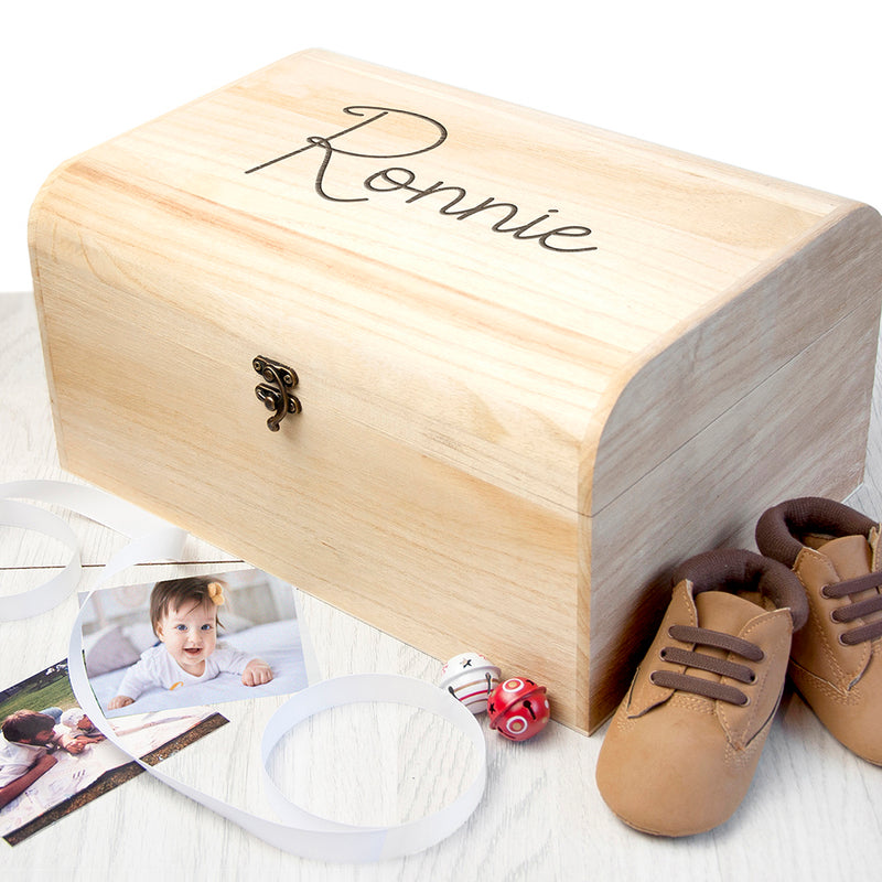 Personalised Kids Engraved Keepsake Chest by Really Cool Gifts
